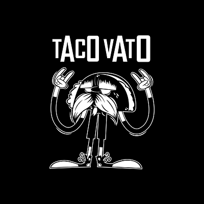 Taco Vato ab abrahambarrera adobe cartoon character illustration illustrator sketch taco toon vato