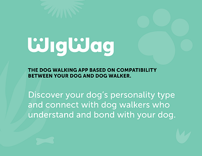WigWag - Dog Walking App branding case study dog walking app figma logo persona product design prototype ui user flow user research ux visual design wireframes