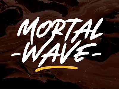Mortal Wave - Dry Brush Font brush calligraphy decorative display dry drybrush font handbrush handlettering handmade lettering logotype stylish