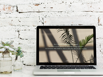 DRESS UP YOUR TECH! | Romans 1:16 art artwork church design desktop desktop wallpaper graphic design typography wallpaper