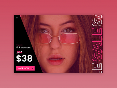 Special Offer - Daily UI Challenge #036 dailyui design ecommerce offer special offer summer sunglasses ui ui ux uxdesign webdesign