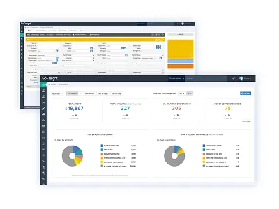 GoFreight - Dashboard Design b2b dashboad product saas ui design