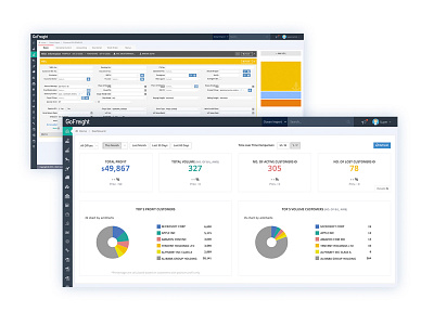 GoFreight - Dashboard Design b2b dashboad product saas ui design