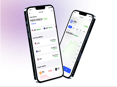 Noodle - Currency and crypto wallet - Light banking crypto exchange light stocks ui wallet