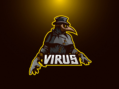 Plague Doctor branding covid19 doctor esport esportlogo esports logo game logo mascot mascot logo mascotlogo plague sport sportlogo sports logo team virus