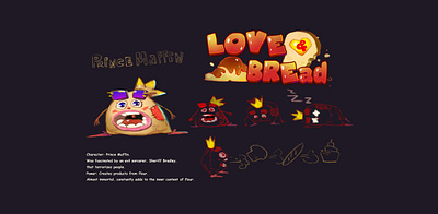 Love and bread 2d art cg character concept digitalart gameart hackaton illustration