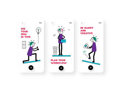 Illustrations of workflows app application clean colours design flat illustration minimal screen ui user flow ux vector
