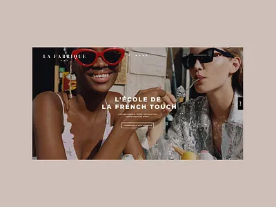 LA FABRIQUE PARIS design fashion fashion design ui web