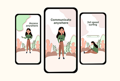 Onboarding illustration app branding character figmadesign girl character icon vector illustration mobile onboarding onboarding illustration onboarding screen onboarding ui ui uiux vector illustration
