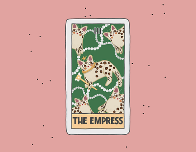 The Empress advertisement branding card cards cat comic create design flyer illustraion logo poster procreate tarot tshirt