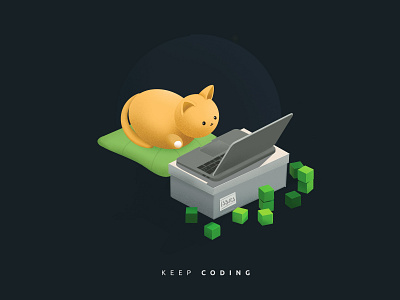 keepCoding cat procreate