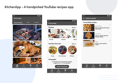 KitchenApp app design ux