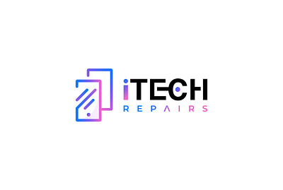 iTech Repairs LOGO 01 01 01 branding design icon identity logo minimal typography ui ux vector