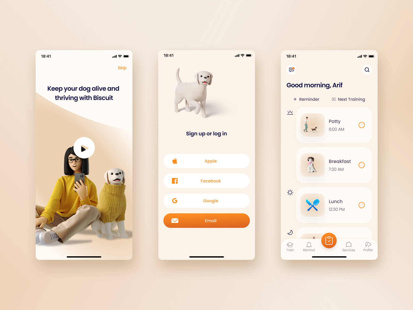 Case Study: Biscuit the Dog Care App by Kirsten Brink on Dribbble