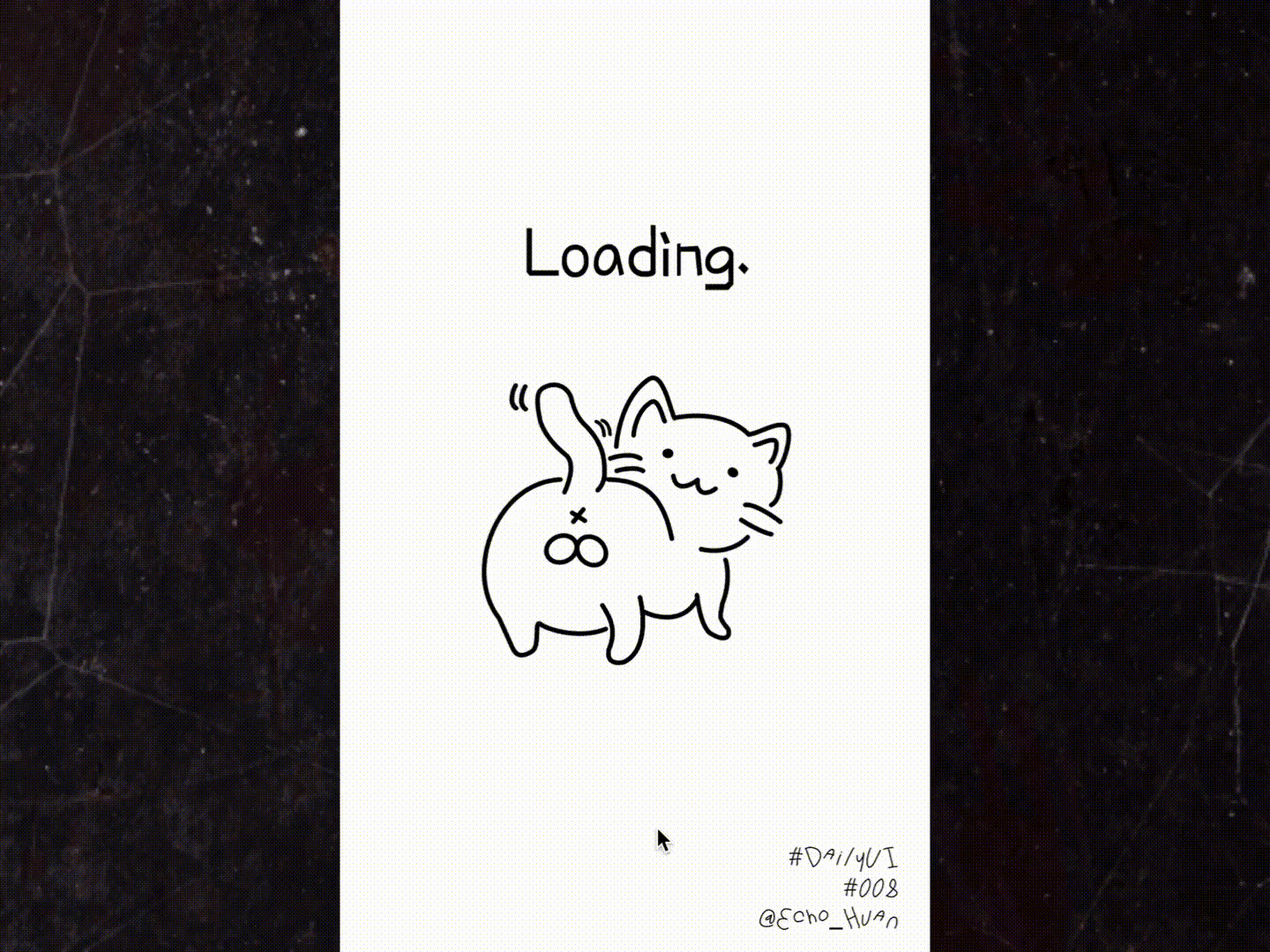 Daily UI 008 / 404 page 3d 404 animation app cat cute dailyui design figma gif graphic design illustration illustrator loadingpage logo motion graphics ui