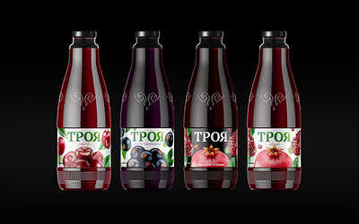Troya Fruit Juice Packaging Design brand creative etiquette fire fruit fruit juice juice label logo pack package packaging packing pomegranate pomegranate juice