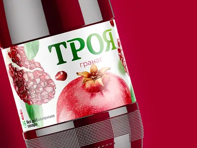 Troya Pomegranate Juice Packaging Design brand creative etiquette fire flame fruit juice hotel label logo modern pack package package design packaging pomegranate pomegranate juice