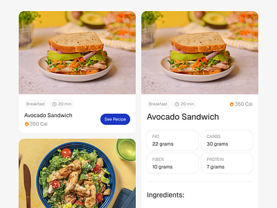 Recipe - UI Components components recipe ui ui design uidesign