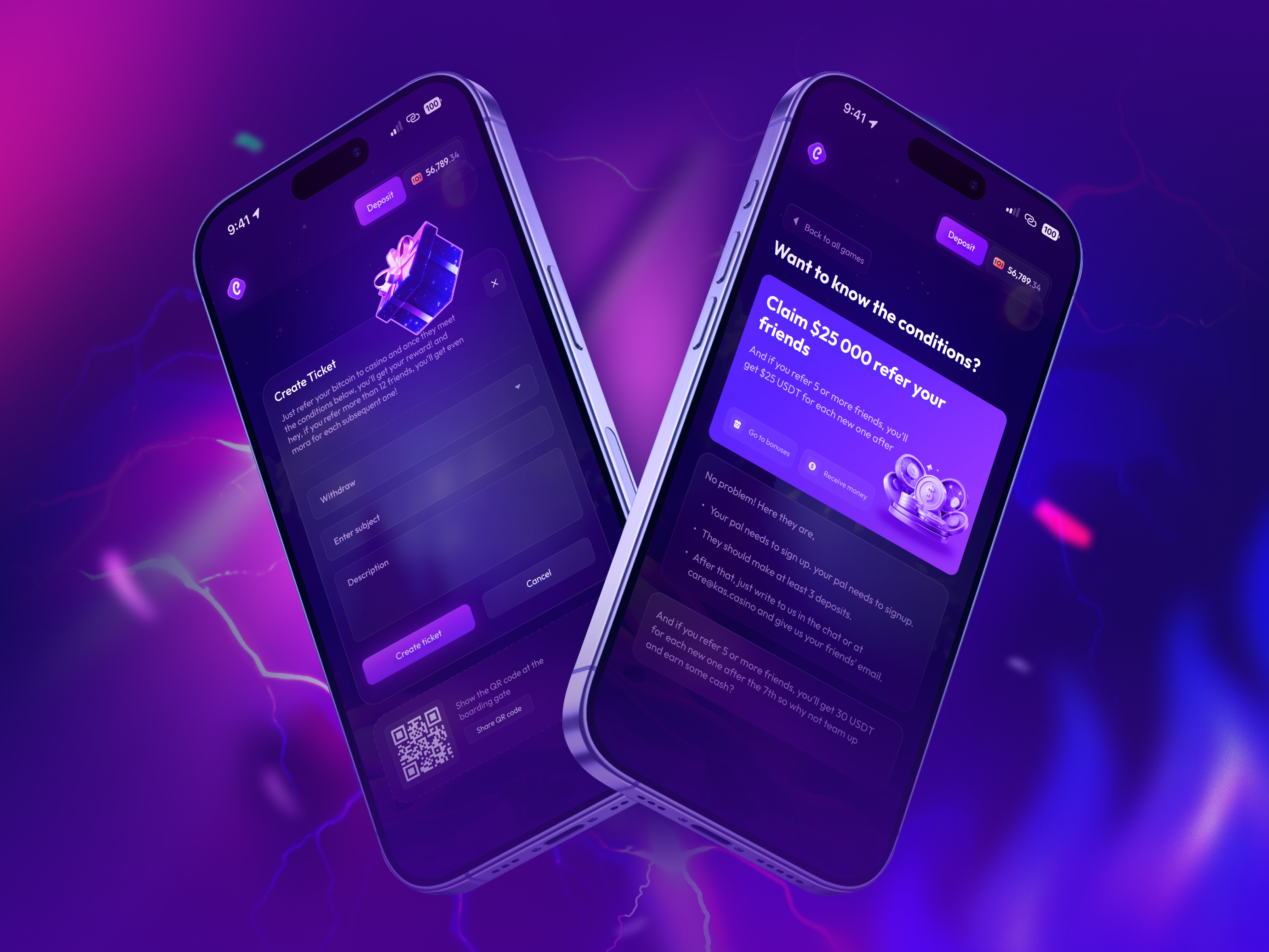 Example of Casino App Design