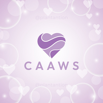 CAAWS logo graphic design logo