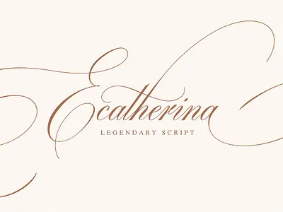 Ecatherina Legendary Script beautiful font blessed print bold cursive ecaterina ecatherina ecatherina legendary script italic legendary script long tails menu mozart pua pua encoded script spencerian swash template thin wedding invitation