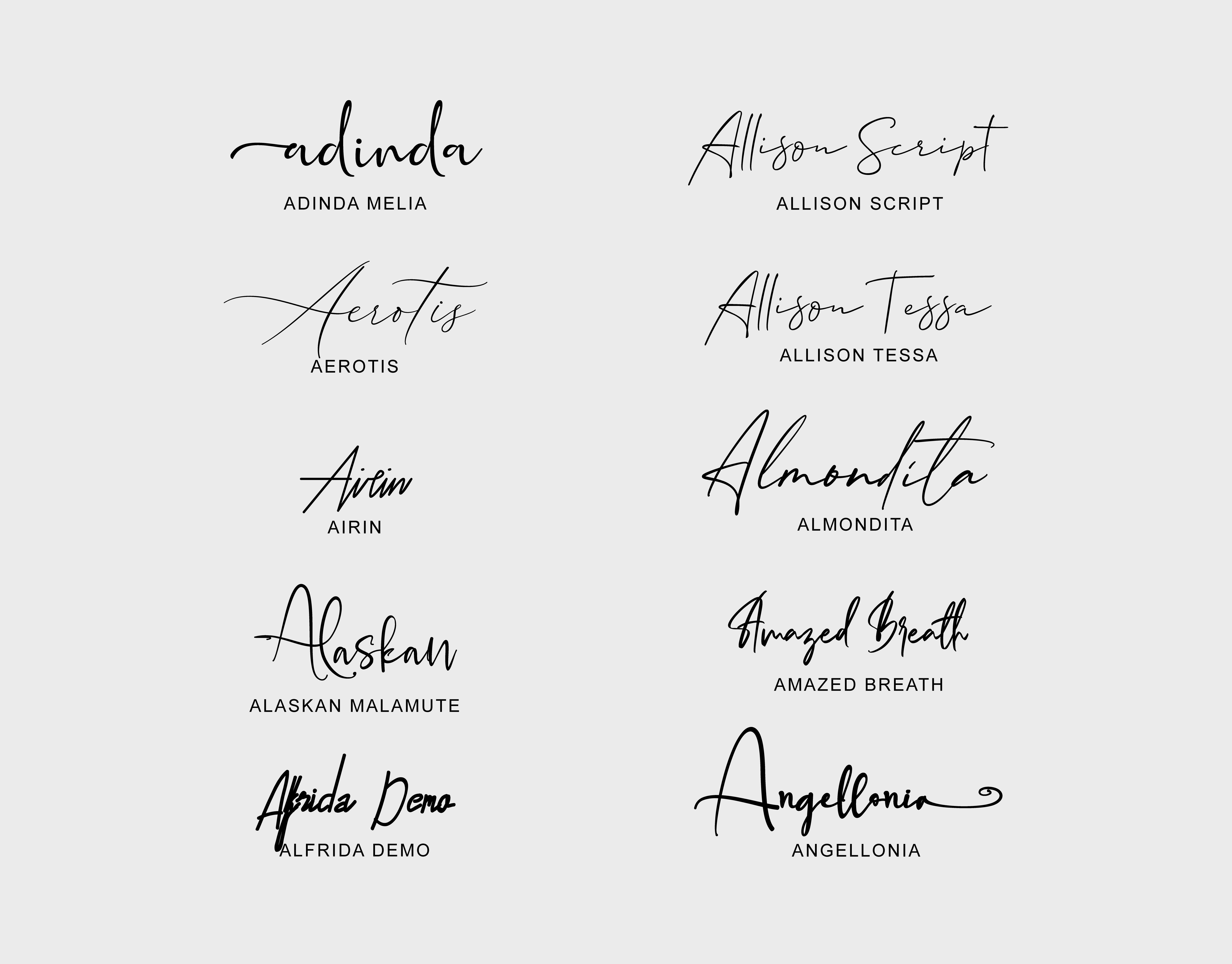 free signature font download (best 10) by MD AbuSaleh on Dribbble, image size:6426x5026