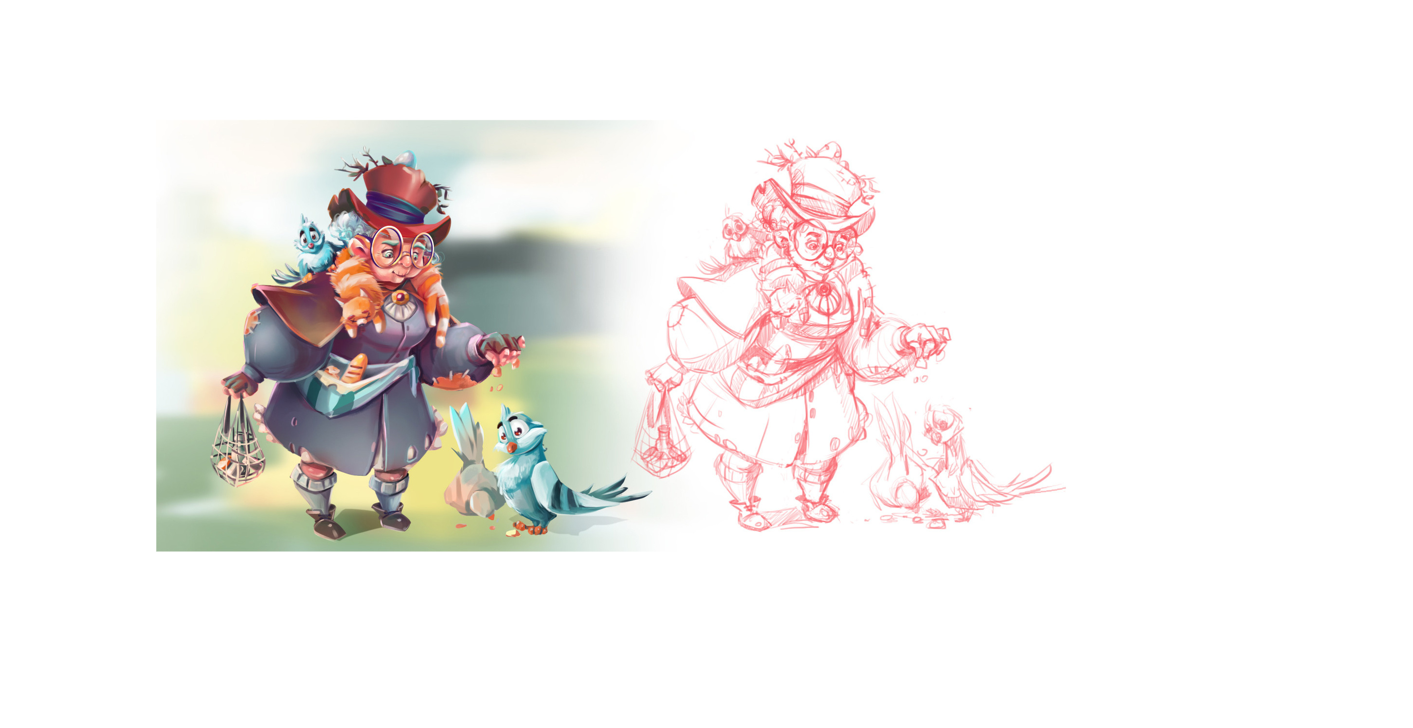 Example of Crazy old lady