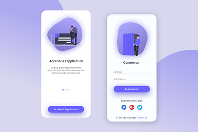 Daily UI Challenge - Jour 1 : Page de connexion app challenge daily ui design mobile ui uidesign ux web webdesign