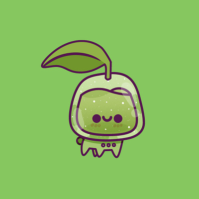 Cute botanic botanical cute design gaming graphic green happy illustration leaf minimal nature nintendo pastel