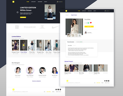 Fashion Store Landing Page dailyui figma homepage illustrate illustration illustrations landingpage photoshop ui uiux web design