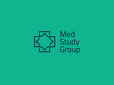 Medical Study Group - Logo Design book brand identity branding course group health hospital learning logo design logo icon logomark medical cross medical school minimalist modern simple star study symbol visual