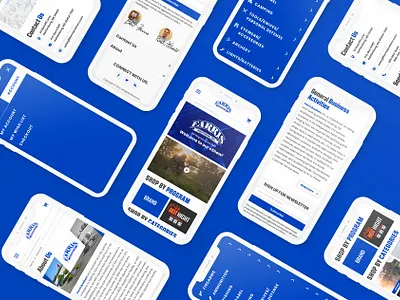 Mobile adaptive blue camping colors design graphic home hunting minimal minimalist mobile mockup site typography ui ui ux ui ux design ux web website