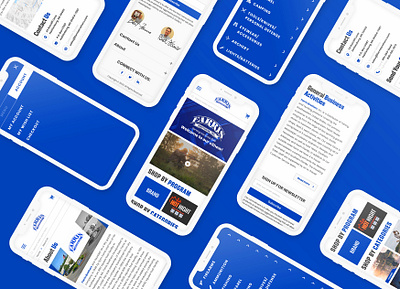 Mobile adaptive blue camping colors design graphic home hunting minimal minimalist mobile mockup site typography ui ui ux ui ux design ux web website