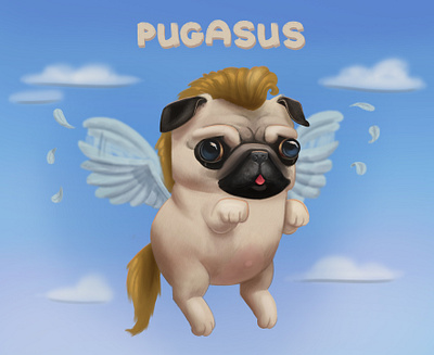 Pugasus illustration