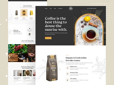 Coffee Roasting Company Website barista cafe cafe website coffee coffee bean coffee roaster company coffee shop coffee shop ui coffee shop website coffeeshop webpage desert food landing page local business restaurant ui ui design uiuxdesign web design website design