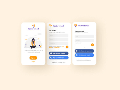 DailyUI Challenge Day01 app design dailyui education learning app life mobile app productdesign uiux ux