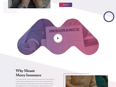 Insurance Provider branding design home page homepage insurance insurance company insurance provider landing page landingpage mobile app mobile app design web design