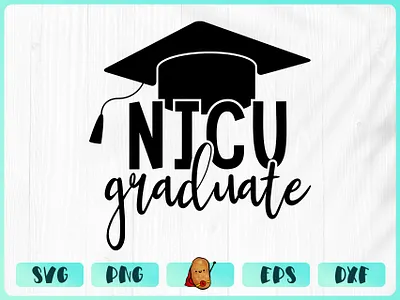 Nicu Graduate apparel baby design branding cricut cut file design merch design t shirt t shirt design vinyl design