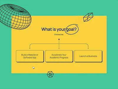 FizzBuzz | What is your goal? branding design desktop education illustration ui vector web