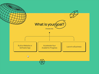FizzBuzz | What is your goal? branding design desktop education illustration ui vector web