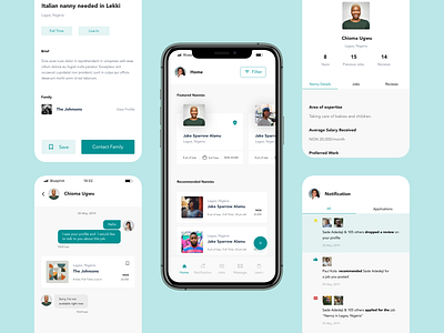 UI for Care giver app design figmadesign ui ux