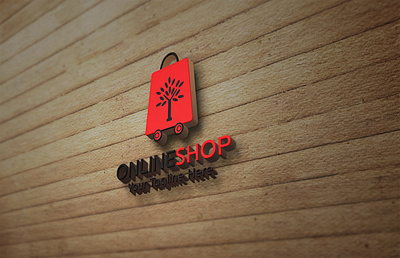 Online Shop logo best design best shot brand identity design branding branding design design logo online shop online shopping online store red store vector