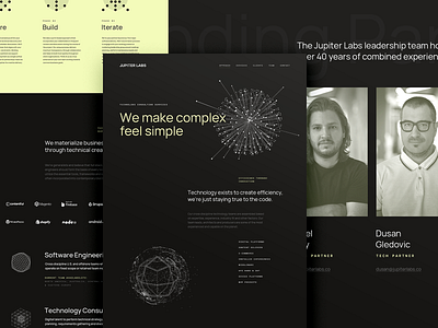 JUPITER LABS • Site Design brand development creative agency creative direction creative strategy design direction design studio interactive ui ux visual design