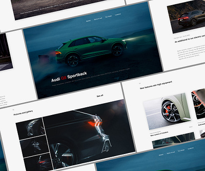 Audi redesign clean landing page minimalist ui uidesign userinterfacedesign ux web design webdesign webpage