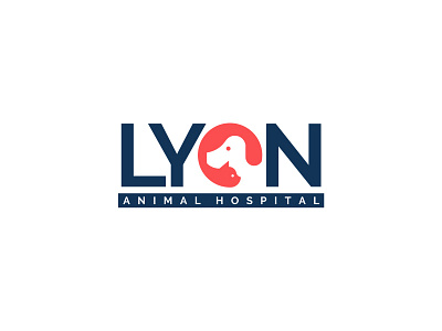 LYON ANIMAL HOSPITAL animal animal hospital business hospital identity logo logotype petshop veterinarian veterinary