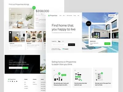 Buy and sell home - Real estate website b2b website design branding clean corporate design corporate website design logo marketing strategy marketing website marketing website design ui ux web website