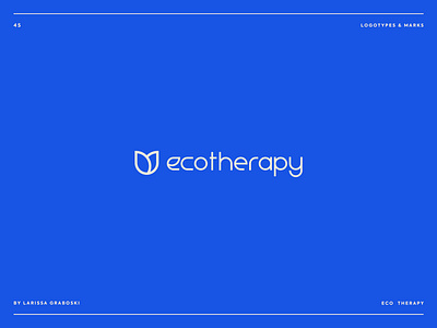 Eco Therapy Project brand brand design brand identity branding branding design logo logo design logodesign logotype mark