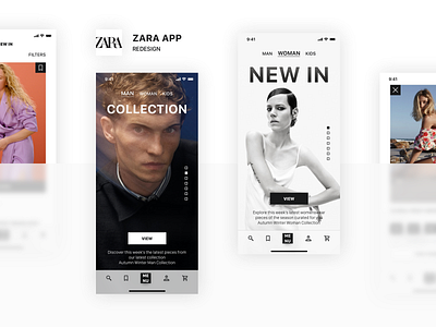 ZARA App Redesign fashion fashion nova mango pacsun romwe shein shop zaful zara