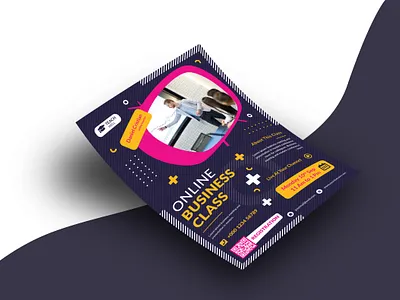 Online Business Flyer Templates branding business flyer online flyer class conference corporate design event flyer flyer design minimal online poster print seminar tech template