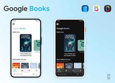 Google Books redesign app icon illustration redesign ui ux